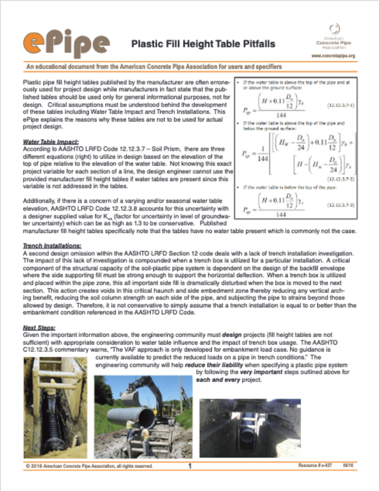 Plastic Fill Height Table Pitfalls
