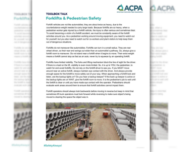 Forklifts Pedestrian Safety Forklifts Pedestrian Safety